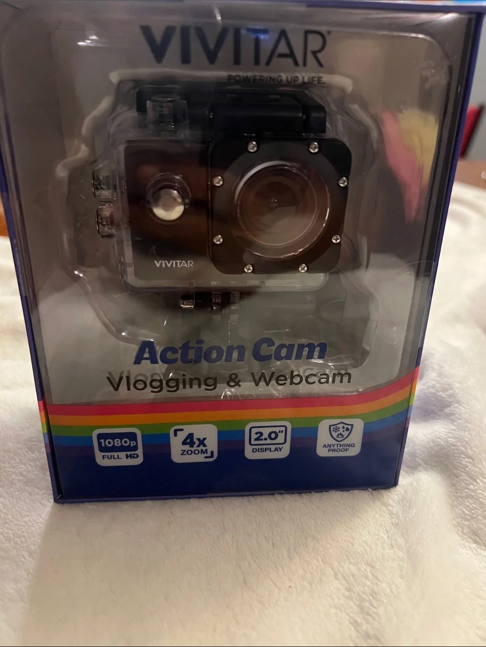Black Action Cam – 1080p Vlogging & Webcam